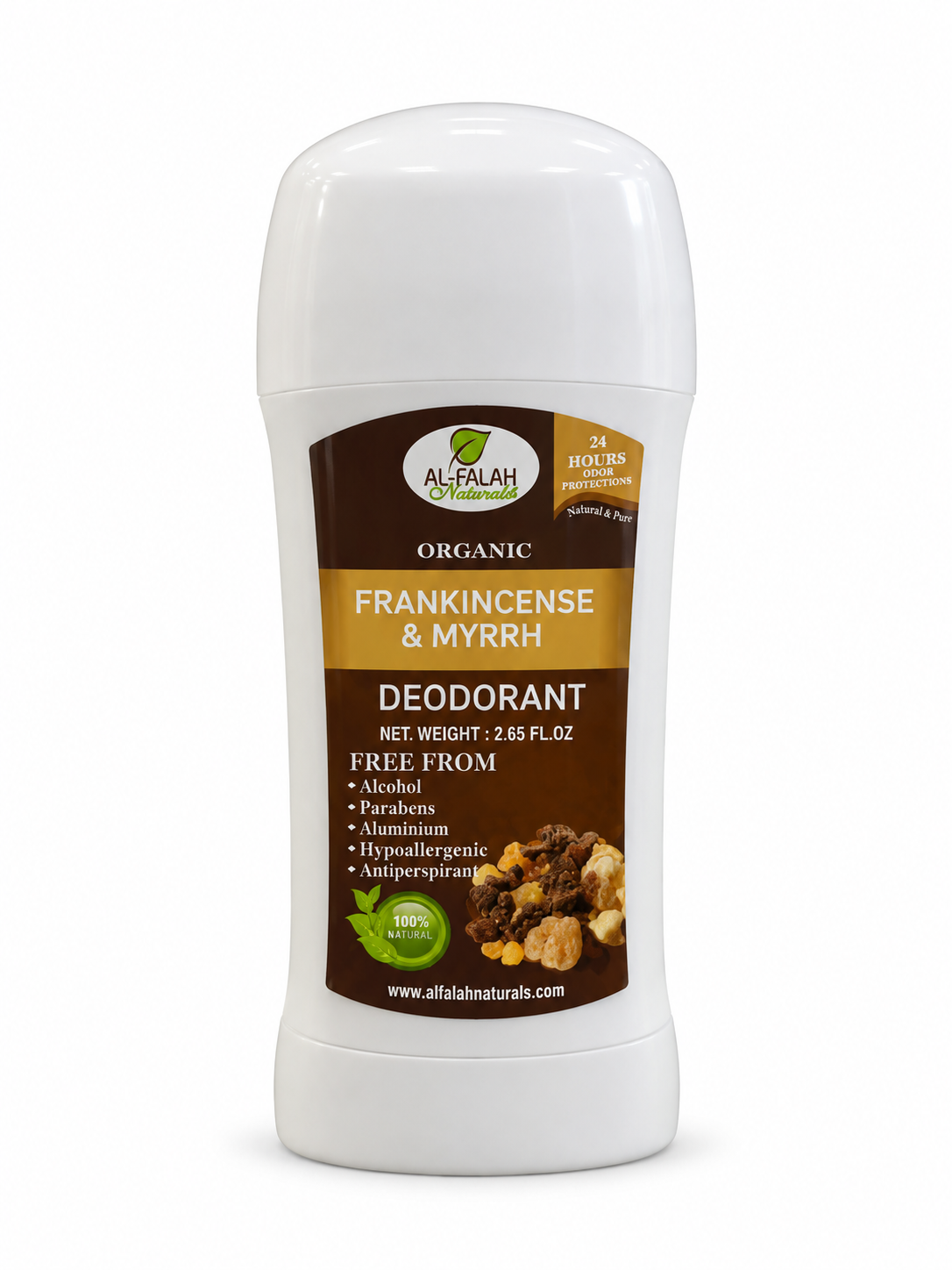 Al-Falah Naturals Organic Frankincense & Myrrh Deodorant