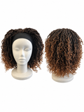 Black Curly Headband Wig – Synthetic Hair