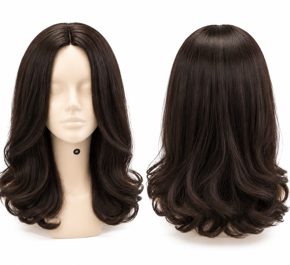 Long Black Wavy Synthetic Wig