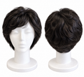 Short Black Layered Pixie Wig – Human Hair