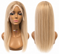 Blonde Human Hair Lace Front Wig – Straight Long Bob