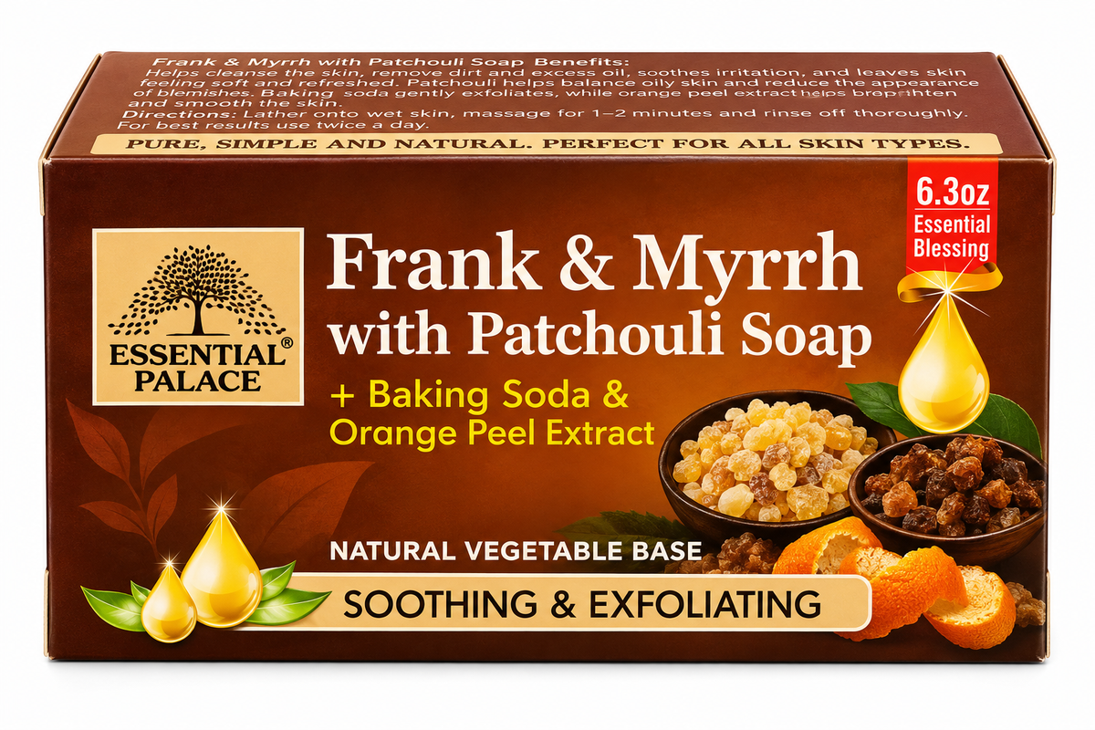 Frank & Myrrh with Patchouli Soap – Baking Soda & Orange Peel Extract