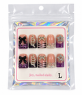 Black & Purple Glam Press-On Nails