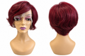 Human Hair Burgundy Short Bob Lace Front Wig