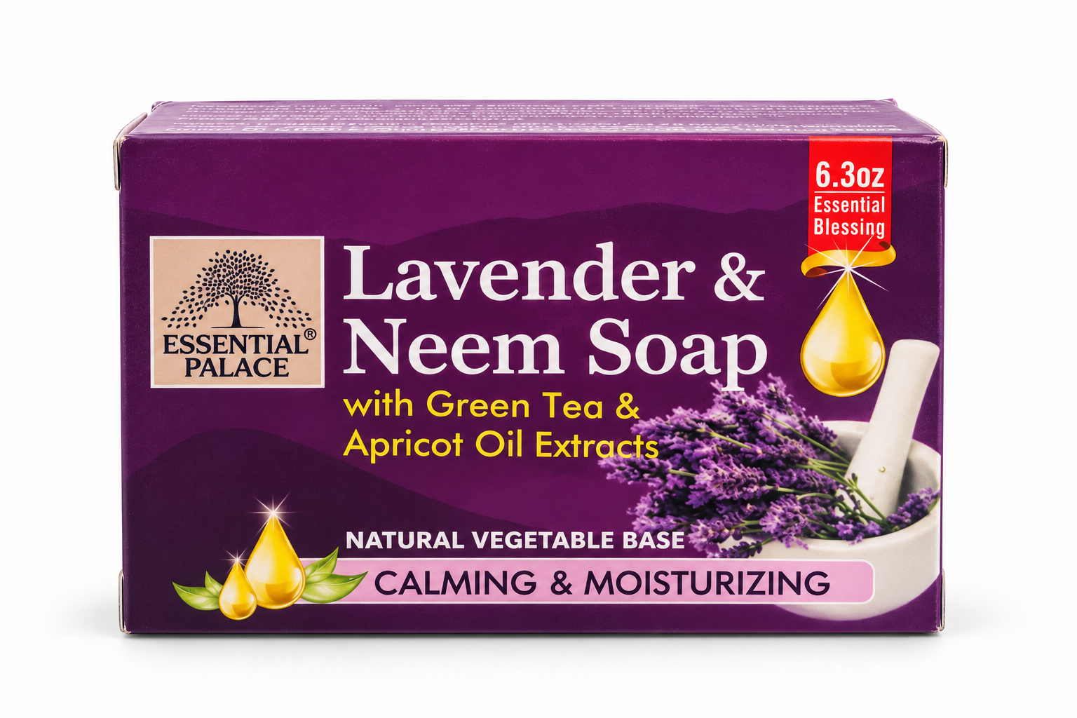 Lavender & Neem Soap – Green Tea & Apricot Oil Extracts