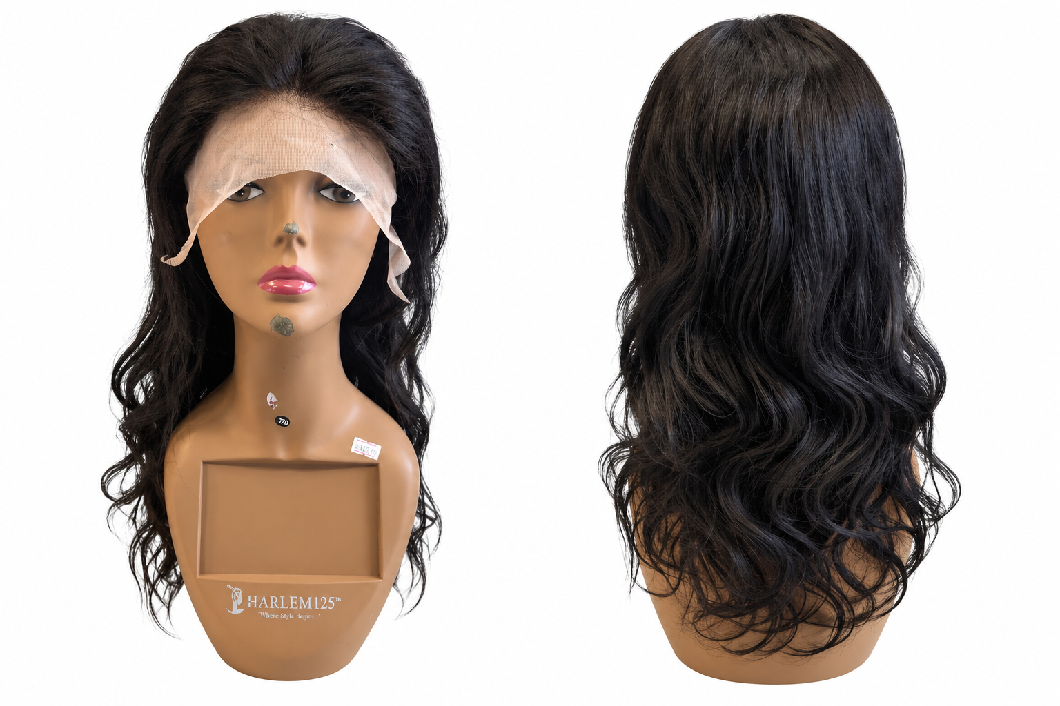 Black Natural Wave Lace Front Wig – Human Hair