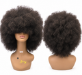 Black Natural Afro Synthetic Wig – Full Voluminous Curls