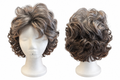 Short Gray Wavy Wig – Synthetic Hair