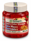 Herborganic Apple Cider Vinegar & Sea Moss Gummies – 60 Count
