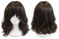 Long Dark Brown Layered Wig with Side-Swept Bangs – Synthetic Hair