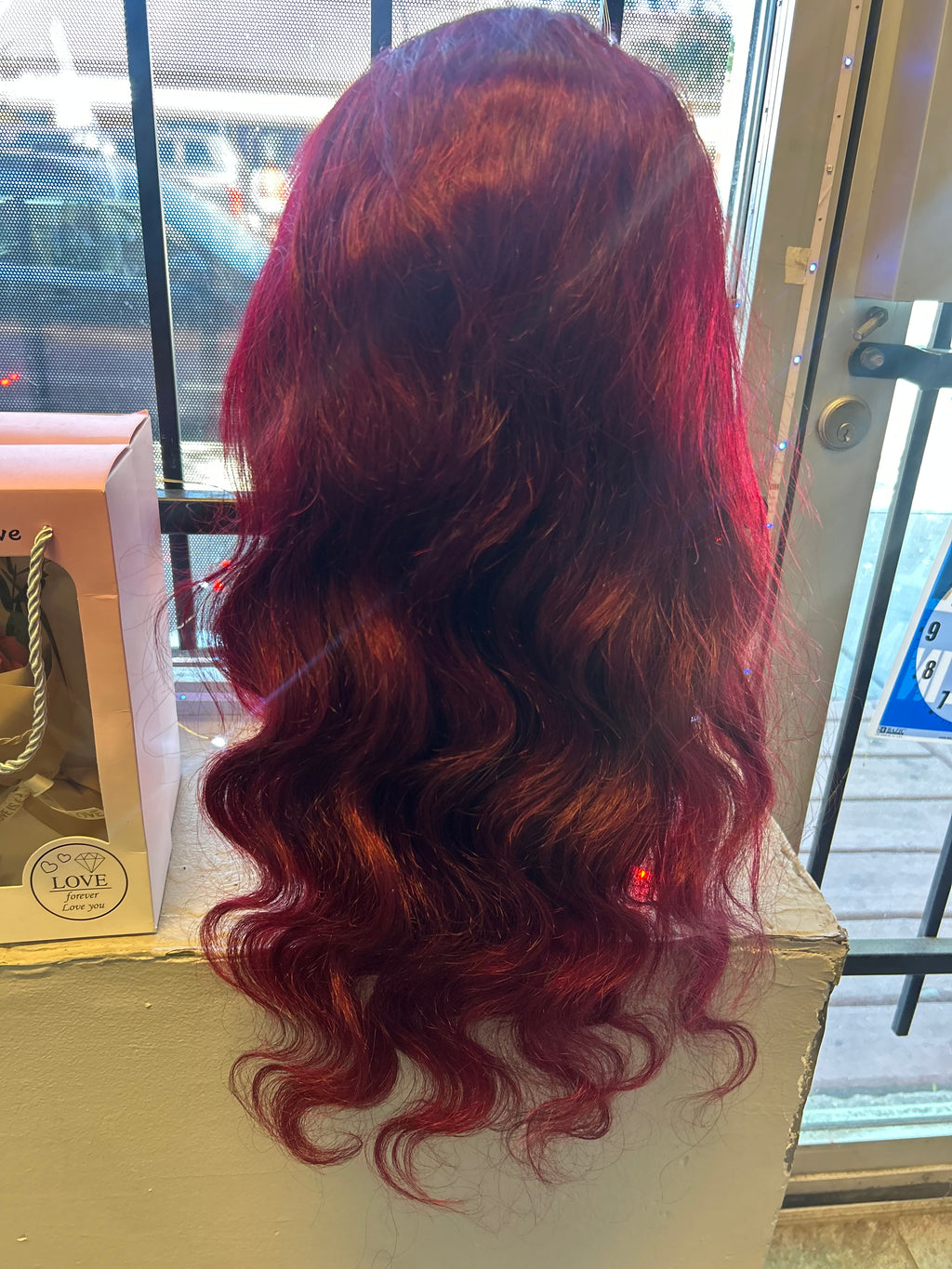 Burgundy Wine Red Human Hair Lace Front Wig