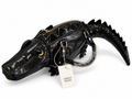 Black Crocodile Alligator-Shaped Shoulder Bag
