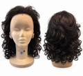 Black Human Hair Lace Front Wig – Shoulder-Length Curly Style