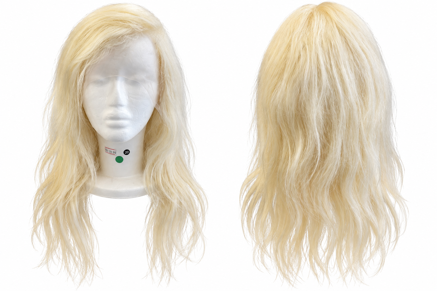 Platinum Blonde Straight Lace Front Wig – Human Hair