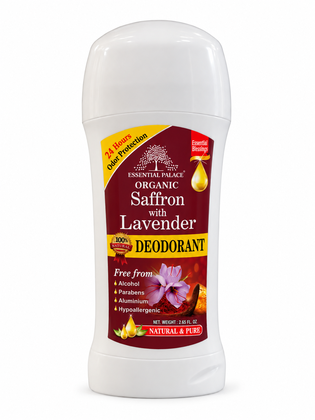 Essential Palace Organic Saffron with Lavender Deodorant
